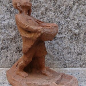 ARPESANI, Lina - Bambina con le trecce - gesso patinato - scultura - italia - milano