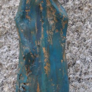ARPESANI, Lina - Madonna col mantello azzurro - terracotta dipinta - gesso -terracotta - milano